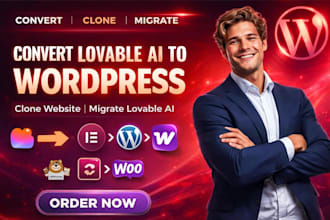 convert lovable ai to wordpress, clone website, migrate lovable ai