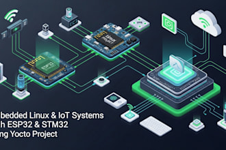 develop embedded linux and iot systems using esp32, stm32, for yocto projects