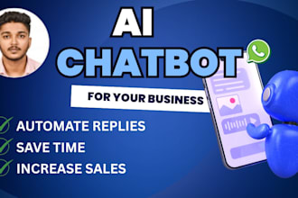 create and setup ai chatbot for your business website or whatsapp
