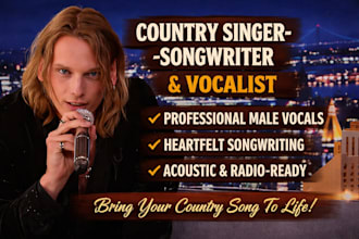 be your country singer songwriter and music vocalist