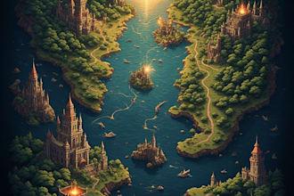do fantasy map design map maker vector map illustration