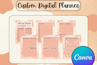 design a printable planner or template in canva