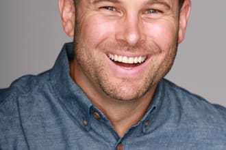 record a warm, confident american male voiceover