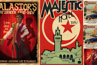 retro vintage poster pop art travel poster movie poster art deco retro flyers