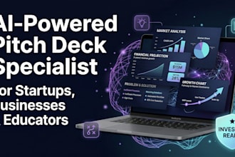 create ai powered pitch deck and professional presentation design