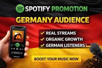 promote your spotify music to real german audience for organic streams