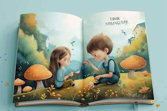 make illustrate children book pages