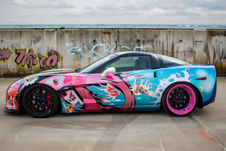 make professional van wrap, vehicle wrap, car wrap design