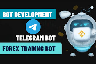 build telegram bot, ai chatbot, trading bot forex trading bot telegram promotion
