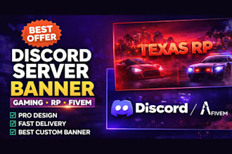 cinematic discord server banner for gaming and communities