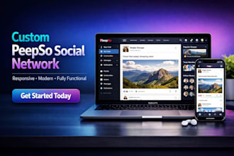 build your custom peepso social network with modern design