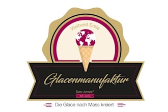 design monogram ice cream food logo