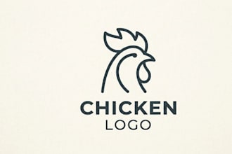 do chicken logo design for your business identity