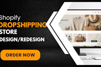 design automated shopify store for dropshipping