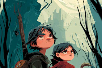 create a cover for comic book
