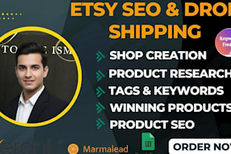 manage etsy store and product listings professionally