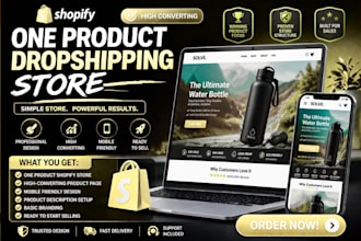 make a branded one product dropshipping store