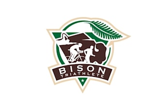 create a powerful unique logo for a triathlon team training