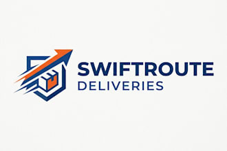 design a fast and professional delivery service logo