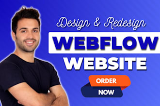 design webflow website, portfolio website, figma to webflow, saas landing page