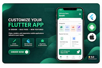 customize, fix, and modify your flutter app professionally