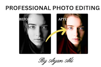 professionally edit your photos, remove background and do high quality retouchi