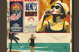 design the best retro vintage poster or flyer