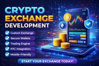 develop a secure crypto exchange website and app