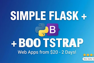 build simple flask web app with bootstrap frontend