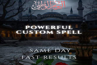 cast a powerful custom spell for you to achieve anything you wish for