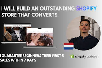 build your professional shopify store or dropshipping ecommerce store