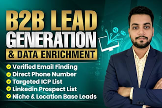 b2b lead sourcing, verified email database, business contacts, data enrichment