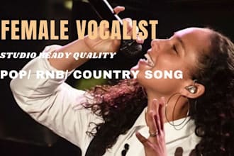 be female pop singer country singer female singer and pop rnb vocalist