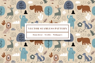 design seamless repeat vector patterns for you