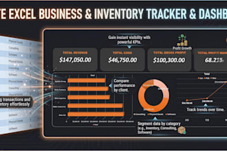 build a custom excel inventory and expense tracker dashboard