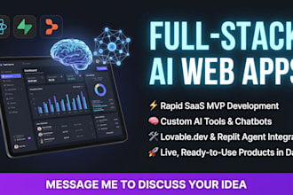 build ai mvp web application using replit agent lovable or v0