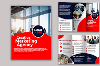 design a modern brochure with a clean and minimal style
