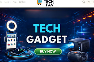 design high converting tech gadget website phone store electronics shopify store