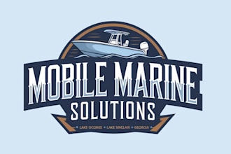 create a unique boat and yacht logo design