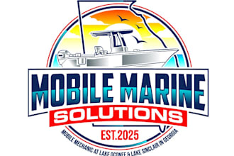 design an elegant marine or boat logo