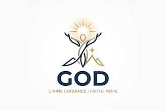 design a powerful and meaningful god inspired logo