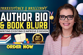 write captivating author bio and book blurb that grab attention