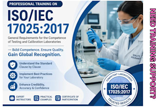 conduct professional iso 17025 training for lab personnel