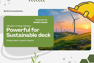 design clean energy pitch deck investor funding story deck credibility