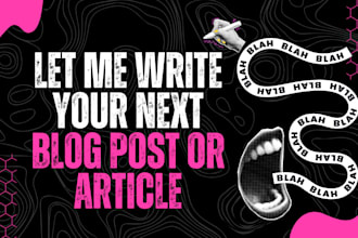write engaging SEO blog articles