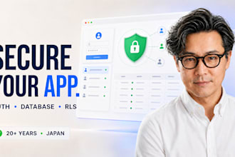 set up or fix supabase auth database and rls for your ai app