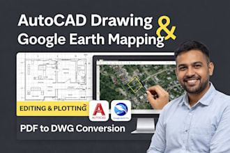 autocad drawing editing plotting and google earth mapping