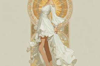draw anything in art nouveau style