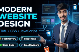 create a modern responsive website