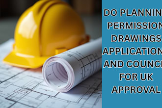 do planning permission drawings applications and council for UK approval